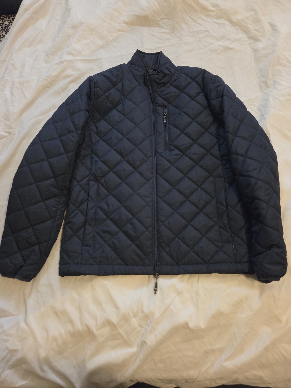 Hawke & Co Navy Quilted Diamond Puffer Jacket
